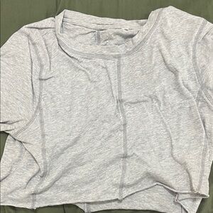 PS Basics by PacSun Light Gray Short Sleeve Tee